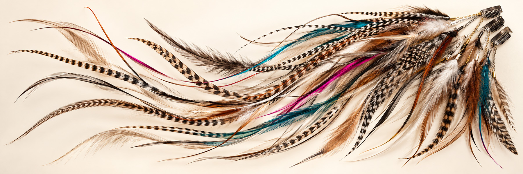 Schmuckfedern & Frisuren